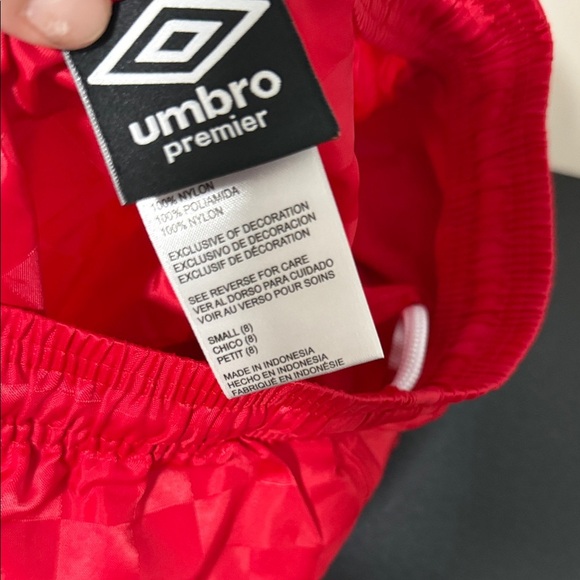 Umbro Vibrant Red Athletic Shorts - Picture 2 of 2